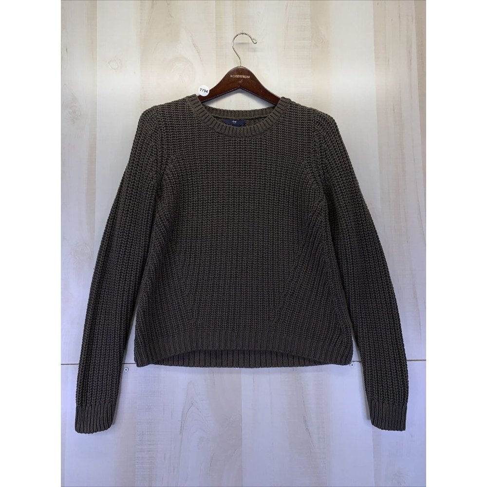 Gap Earth Green Knit Crop Womens Sweater Top Size M-7794